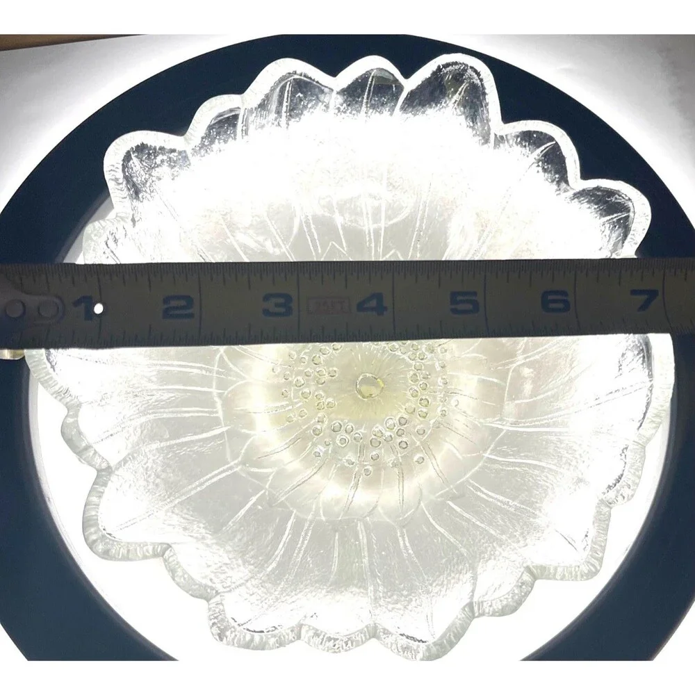Indiana Glass Company 1930’s Clear Glass Serving Bowl Lily Pons 7